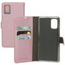 Mobiparts Saffiano Wallet Samsung Galaxy A71 Hoesje Bookcase Portemonnee - Roze