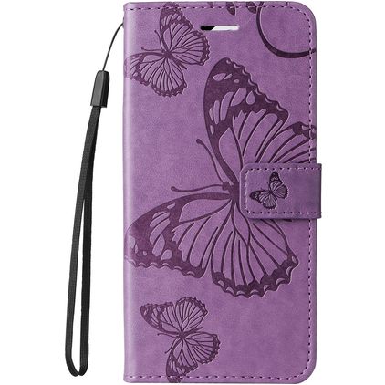 Mobigear Butterfly HONOR 200 Lite Hoesje Bookcase Portemonnee - Paars