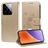 Mobigear Flowers Xiaomi 15 Hoesje Bookcase Portemonnee - Goud