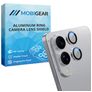 Mobigear Single Samsung Galaxy S25 Edge Glazen Camera Lens Protector - Case Friendly - Zilver