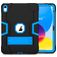 Mobigear ShieldStand iPad 10 (2022) Hoes Hard Kunststof,Siliconen Backcover + Standaard - Zwart / Blauw