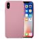 Mobigear Rubber Touch iPhone XS Siliconen Hoesje Backcover - Roze