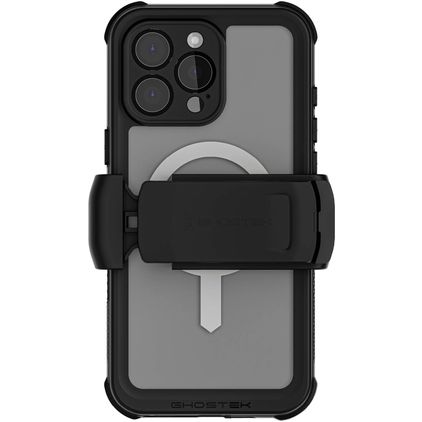 Ghostek Nautical Belt iPhone 16 Pro Max Waterbestendig MagSafe Hoesje Hardcase Backcover Shockproof - Transparant / Zwart
