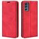 Mobigear Retro Slim Motorola Moto G62 Hoesje Bookcase Portemonnee - Rood