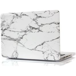 Mobigear Marble MacBook Pro 15 Inch (2008-2012) Hoes Hardshell Laptopcover MacBook Case - Wit - Model A1286