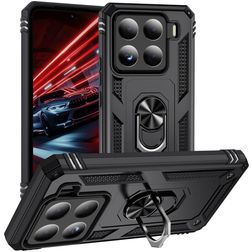 Mobigear Armor ring Xiaomi 15 Hoesje Hardcase Backcover Shockproof met Ringhouder - Zwart