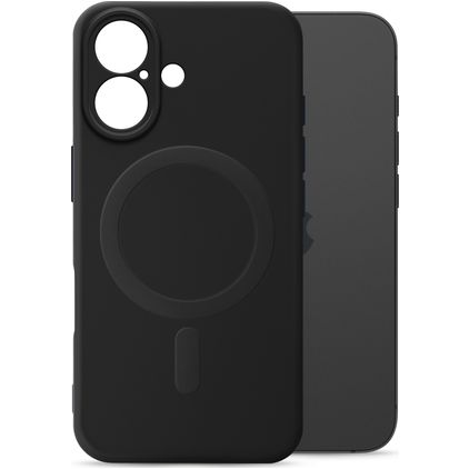 My Style Protective Flex iPhone 16 MagSafe Hoesje Flexibel TPU Backcover - Zwart