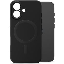 My Style Protective Flex iPhone 16 MagSafe Hoesje Flexibel TPU Backcover - Zwart