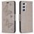 Mobigear Butterfly Samsung Galaxy S23 Hoesje Bookcase Portemonnee - Grijs