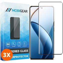 Mobigear Premium Realme 12 Pro Glazen Screenprotector - Case Friendly (3-Pack)