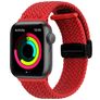 Mobigear Braided Mag Nylon Apple Watch Bandje Magneetsluiting - 42/41/40/38 mm - Rood