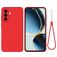Mobigear Rubber Touch Samsung Galaxy A56 Siliconen Hoesje Backcover - Rood