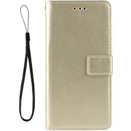 Mobigear Wallet LG K51s Hoesje Bookcase Portemonnee - Goud
