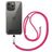 Mobigear Nylon Lanyard Universeel Telefoonkoord Verstelbaar - Roze