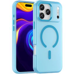 Mobigear Shockproof iPhone 17 Pro Max MagSafe Hoesje Hardcase Backcover - Blauw