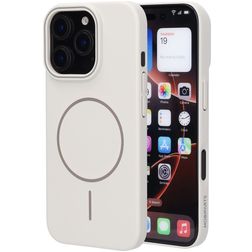 Mobiparts Slim Line iPhone 16 Pro MagSafe Hoesje Hardcase Backcover - Off White
