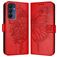 Mobigear Butterfly Samsung Galaxy A16 Hoesje Bookcase Portemonnee - Rood