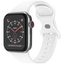 Mobigear Sport Dual Siliconen Apple Watch Bandje Druksluiting - 42/41/40/38 mm - Wit