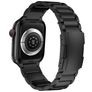 Mobigear Brisbane Titanium Apple Watch Bandje Vouwsluiting - 49/46/45/44 mm - Zwart