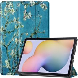 Mobigear Tri-Fold Samsung Galaxy Tab S7 Hoes Bookcase - Amandelbloesem