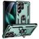 Mobigear Armor ring Samsung Galaxy S25 Ultra Hoesje Hardcase Backcover Shockproof met Ringhouder - Groen