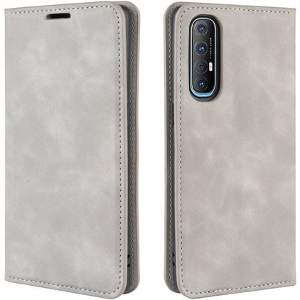 Mobigear Retro Slim OPPO Reno 3 Pro Hoesje Bookcase Portemonnee - Grijs