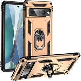Mobigear Armor Ring Google Pixel 7 Pro Hoesje Hardcase Backcover Shockproof met Ringhouder - Goud