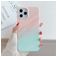 Mobigear Marble iPhone 12 Pro Max Hoesje Flexibel TPU Backcover - Blauw / Roze