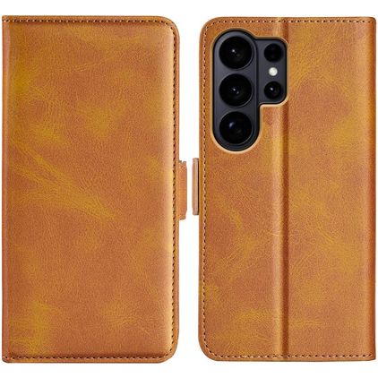 Mobigear Slim Magnet Samsung Galaxy S26 Ultra Hoesje Bookcase Portemonnee - Cognac