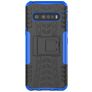 Mobigear Tire LG V60 ThinQ Hoesje Hardcase Backcover Shockproof met Standaard - Zwart / Blauw