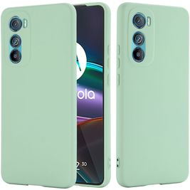 Mobigear Rubber Touch Motorola Edge 30 Siliconen Hoesje Backcover - Groen