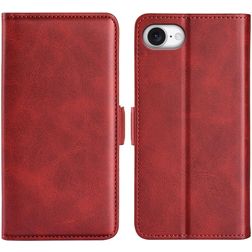 Mobigear Slim Magnet iPhone 16e Hoesje Bookcase Portemonnee - Rood
