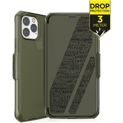 ITSkins SpectrumFolio iPhone 11 Pro Hoesje Bookcase - Kaki