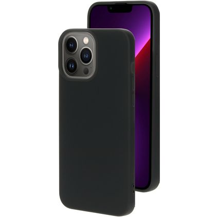 Mobiparts iPhone 13 Pro Max Siliconen Hoesje Backcover - Zwart