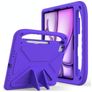 Mobigear AeroArmor iPad Air 13 Inch (2025) Kinder Tablethoes met Handvat + Stylus Houder - Paars