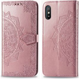 Mobigear Mandala Patten Wallet Rose Gold Case Xiaomi redmi 9A