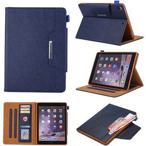 Mobigear Luxury iPad 7 (2019) Hoes Bookcase + Stylus Houder - Blauw
