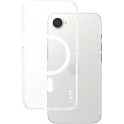 CARE by PanzerGlass Flagship Doorzichtig iPhone 17e MagSafe Hoesje Hardcase Backcover - Transparant