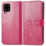 Mobigear Clover Samsung Galaxy A22 5G Hoesje Bookcase Portemonnee - Magenta