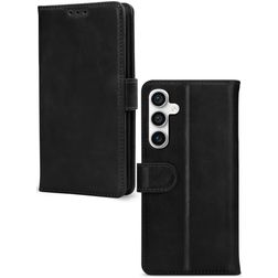 Mobilize Wallet Samsung Galaxy S23 FE Hoesje Echt Leer Bookcase Portemonnee - Zwart