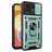 Mobigear Armor Ring Cam Slide Motorola Edge 40 Pro Hoesje Hardcase Backcover Shockproof met Ringhouder en Camera Slider - Groen