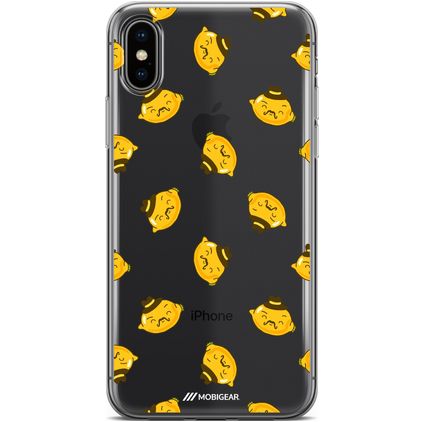Mobigear Design iPhone XS Max Hoesje Flexibel TPU Backcover - Lemon