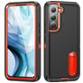 Mobigear Rugged Stand Samsung Galaxy S23 Plus Hoesje Hardcase Backcover Shockproof met Standaard - Zwart