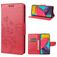 Mobigear Flowers Samsung Galaxy M53 Hoesje Bookcase Portemonnee - Rood