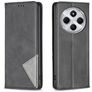 Mobigear Rhombus Slim Xiaomi Redmi 14C Hoesje Bookcase - Zwart