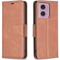 Mobigear Excellent Motorola Moto G24 Hoesje Bookcase Portemonnee - Bruin