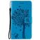 Mobigear Tree Samsung Galaxy S21 Ultra Hoesje Bookcase Portemonnee - Blauw