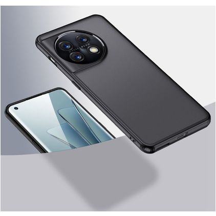 Mobigear Crystal OnePlus 11 Hoesje Hardcase Backcover Shockproof - Zwart