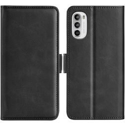 Mobigear Slim Magnet Motorola Moto G82 Hoesje Bookcase Portemonnee - Zwart
