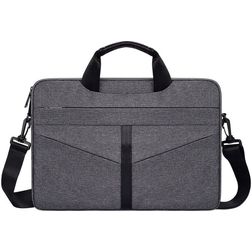 Mobigear Stripe Laptop Schoudertas 13 inch Laptoptas - Deep Gray